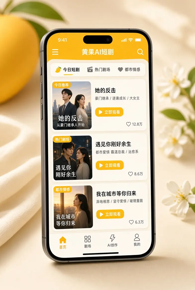 手机上阅读黄果AI短剧文章的原创示意图